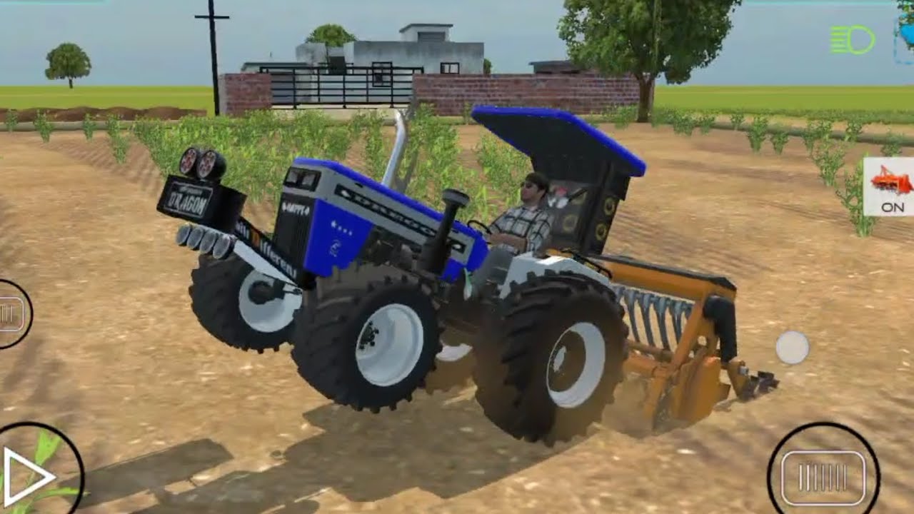 Swaraj 744 with super seeder || Indian vehicle simulator 3d 