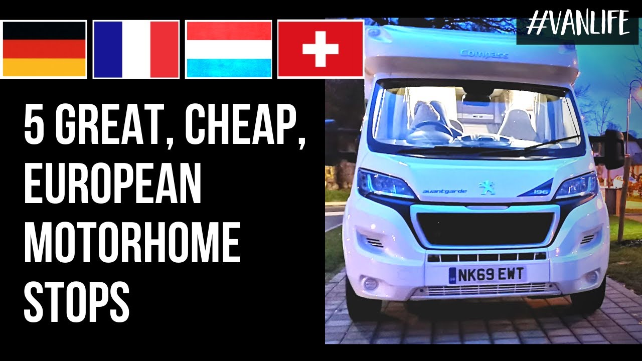 Motorhome Aires in Europe - 5 Great, Cheap Stops #vanlife