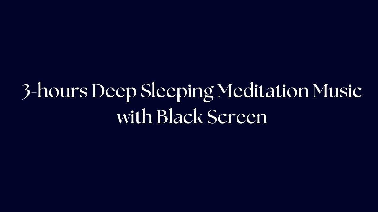 Positive Morning Energy – 3 Hour Black Screen Calm Music | Self-Love Series