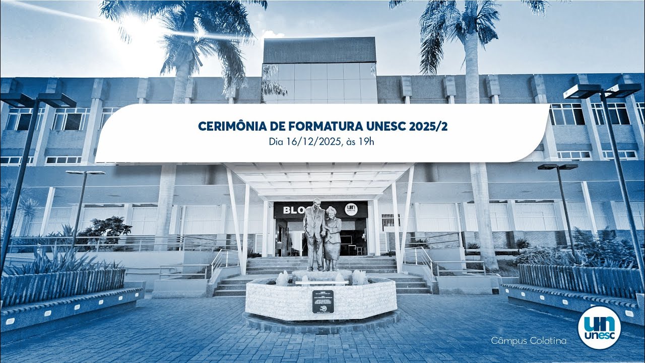 19h - Cerim&ocirc;nia de Formatura UNESC 2025/2.