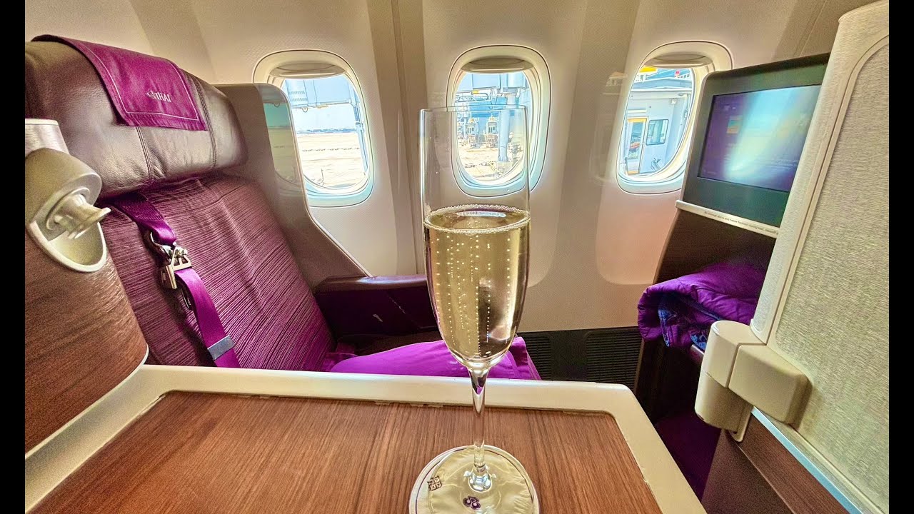 Thai Airways Business Class | Bangkok - Frankfurt B777-300 + Royal Silk Lounge