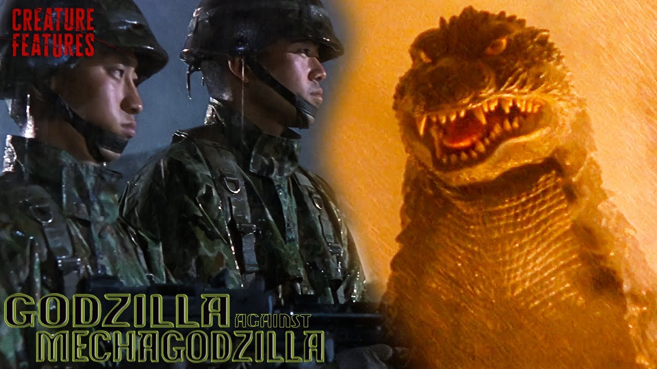 Godzilla Emerges From A Storm | Godzilla Against Mechagodzilla | Creature Features