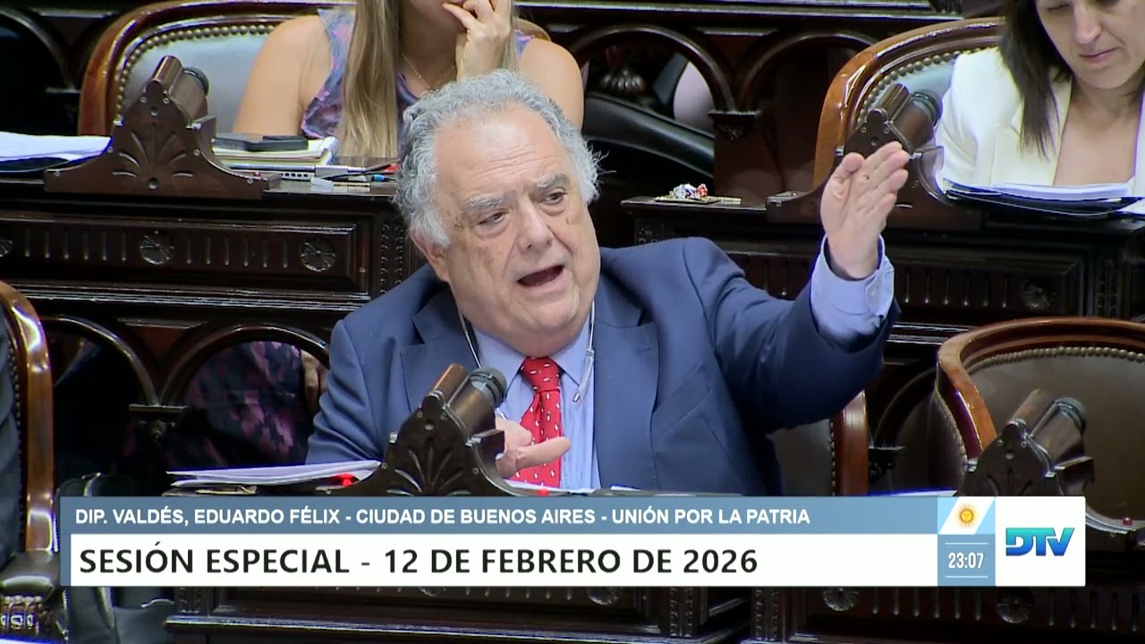 Diputado Valdés, Eduardo Félix - UxP - Sesión 12-02-2026 - PL 2°