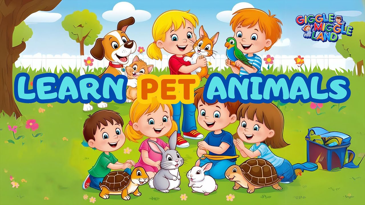 Learn Pet Animals | Fun Sing-Along Song for Kids | Kids Educational Song
