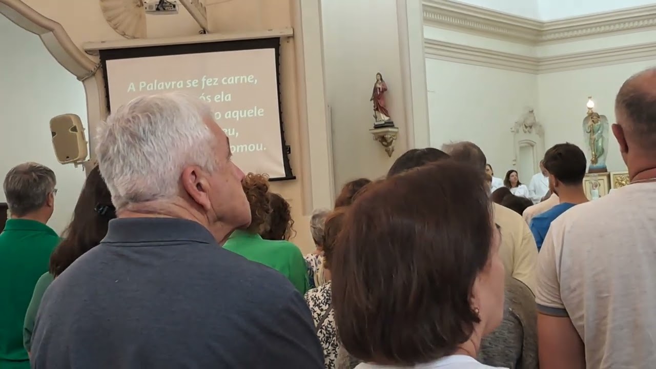 Culto com minha mae na paroquia sao joao maria vianney. Parte 2