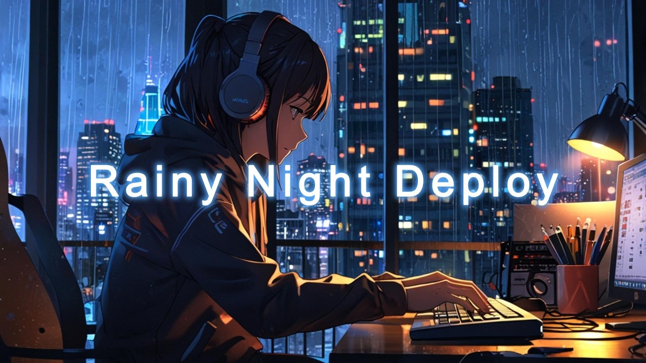 Rainy Night Deploy 🌧 Deep Focus Coding Music | Dark Minimal Tech Ambient