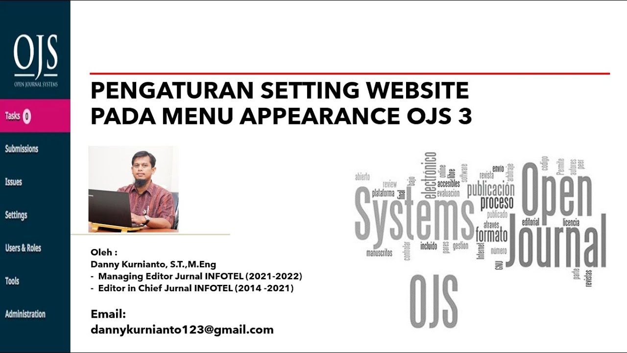 Tutorial Journal Series 14 - Pengaturan Setting Website Pada Menu Appearance di OJS 3