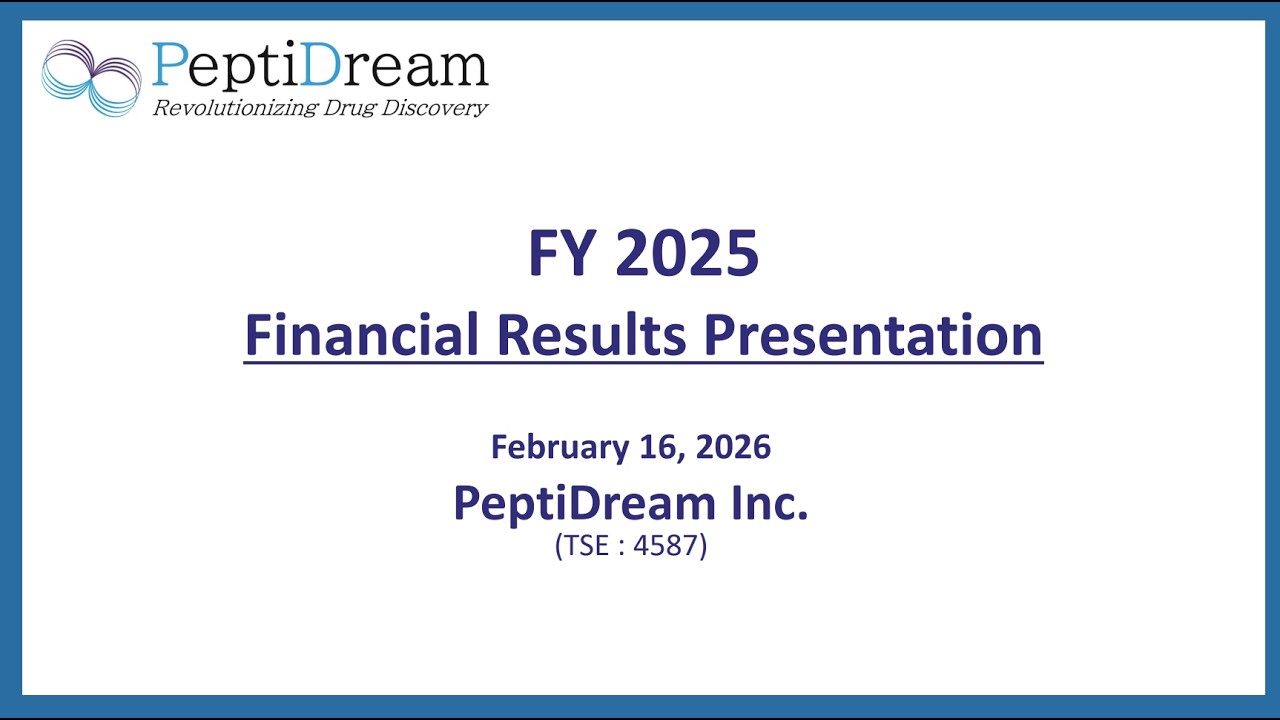 PeptiDream: FY 2025 Results Briefing _PeptiDream_English (February 16, 2026)