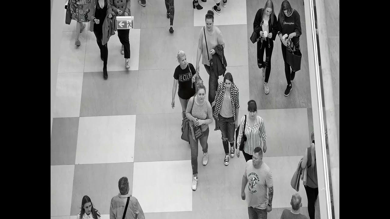 Hear the Packed Shopping Mall on a Friday Night