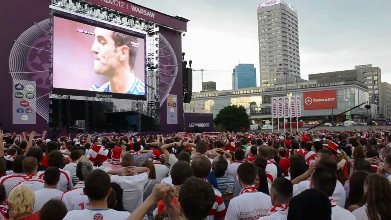 Polska - Grecja Strefa Kibica obrona karnego EURO 2012 POLAND - GREECE