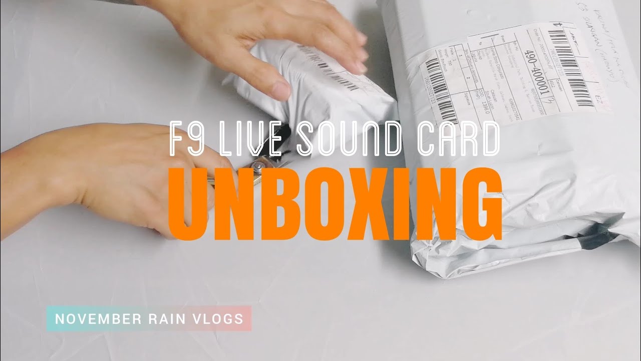 F9 Live Sound Card Unboxing