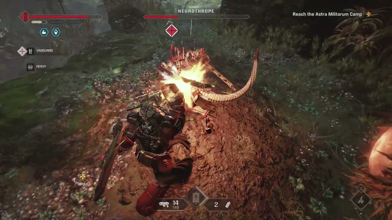 Close In + Buffed Enemies, TWO Neurothropes, 70K melee damage, Hard Strategem Solo