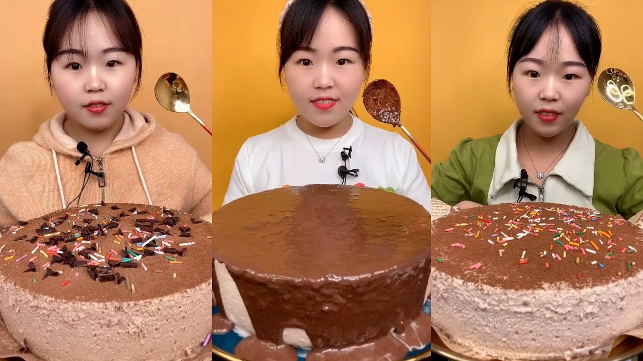 do you like cake? 초콜릿 무스 케이크를 먹어