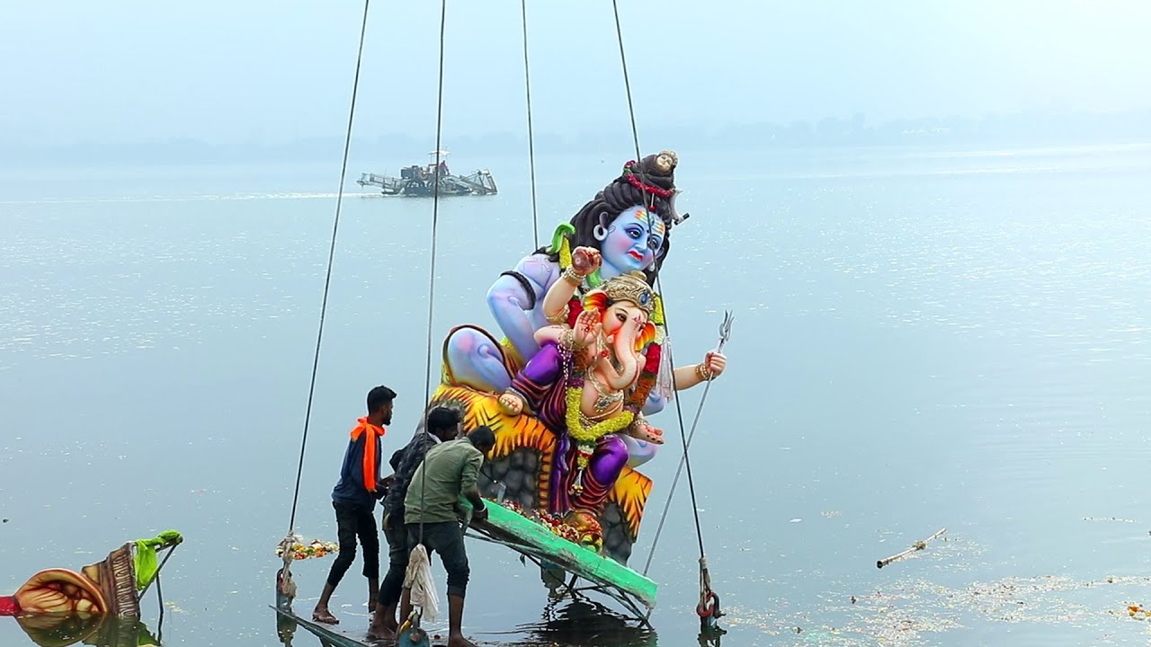 Ganesh visarjan 2023 at hyderabad | Ganpati visarjan at tank bund | Ganpati bappa visarjan 2023