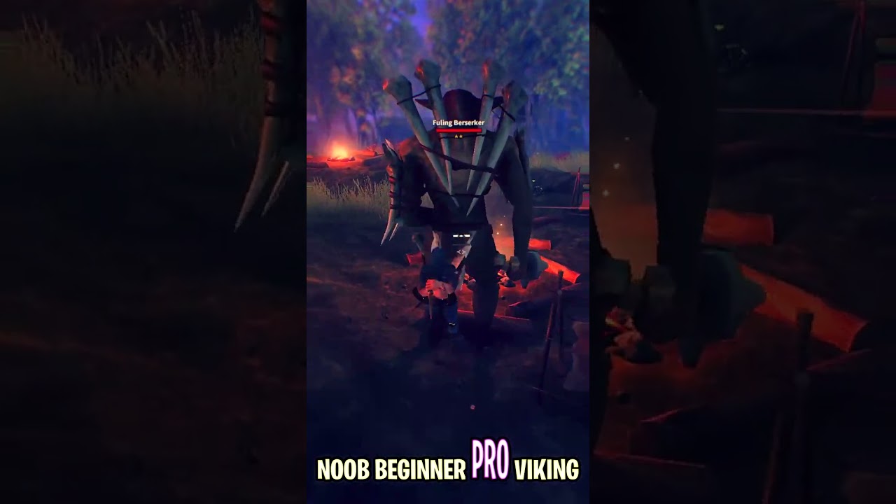 4 levels of combat: NOOB TO VIKING #valheim #valheimshorts #shorts