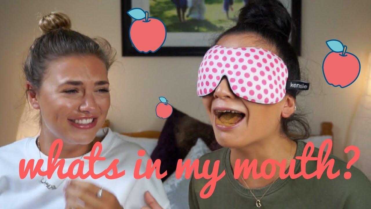What's in my mouth challenge! | Grace and Athena