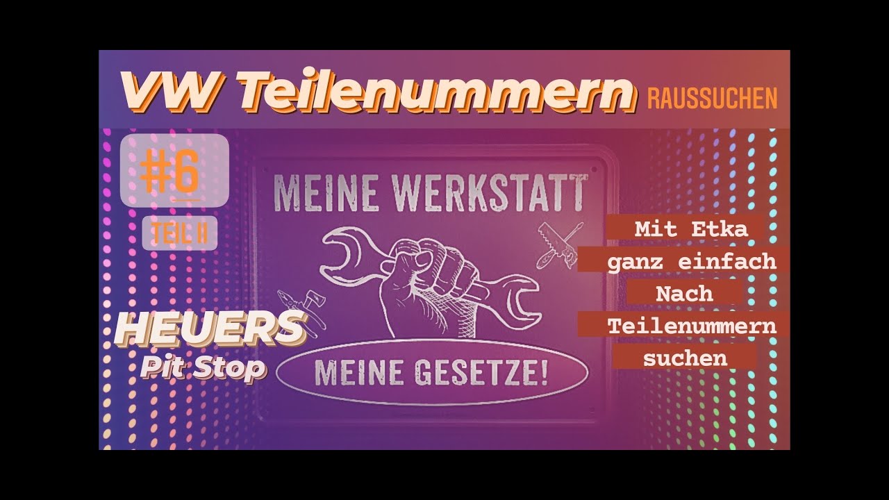 #6 Teil 2 Mit ETKA VW Teilenummern raussuchen, Tankfangband hin #lowbudgettuning #heuerspitstop #vw