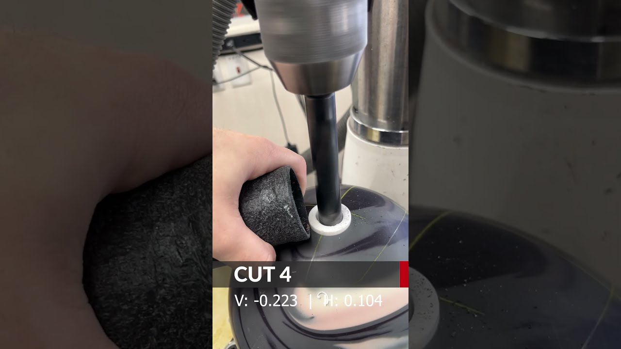 Drilling an oval thumb hole