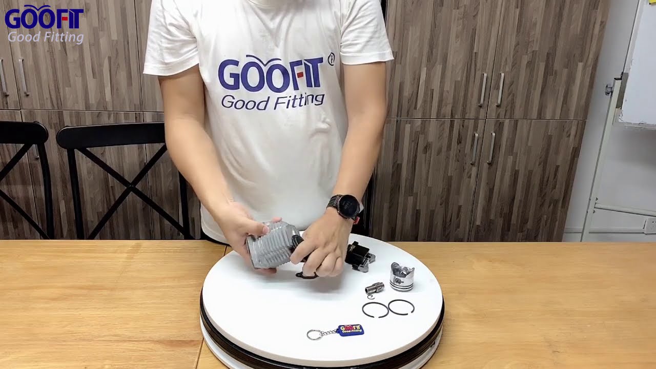 GOOFIT 44mm Big Bore Cylinder Top Kit for 2 Stroke 47cc 49cc Mini Quad Pocket Bike Cylinder piston