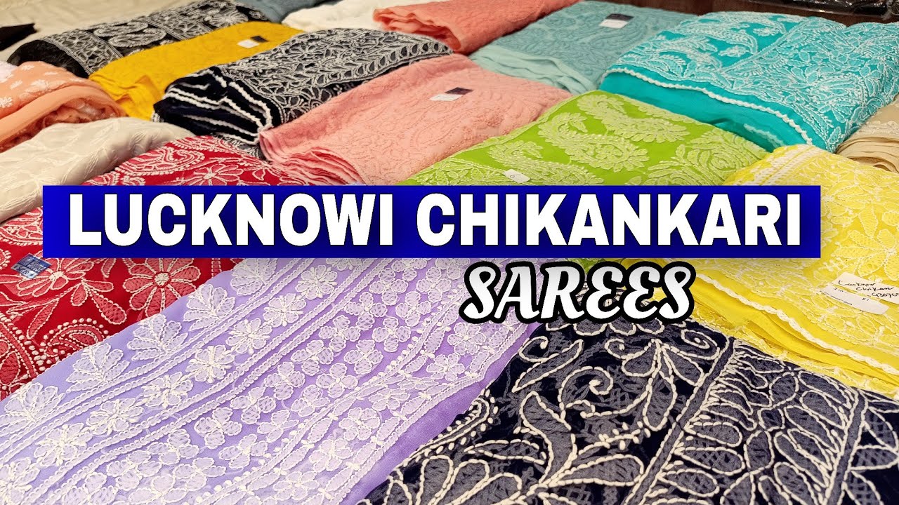 Lucknowi Handwork Chikankari Saree Wholesaler