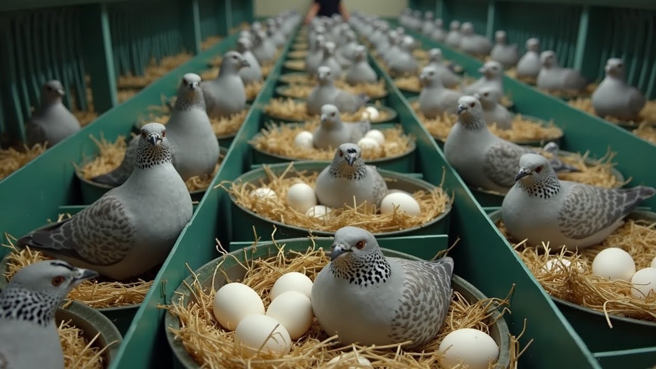 Cría de palomas en casa: una pareja puede producir hasta 16 crías al año