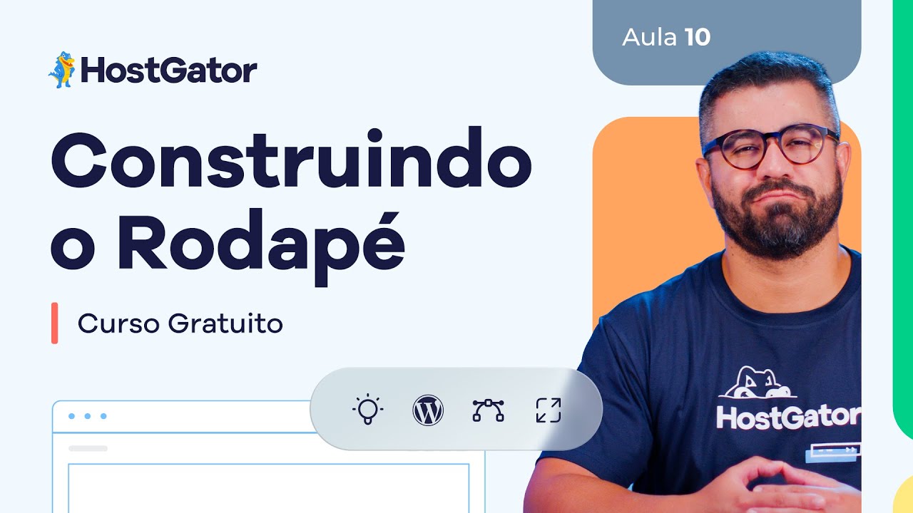 Rodapé no WordPress: Aula 10 | Curso WordPress Grátis 2025