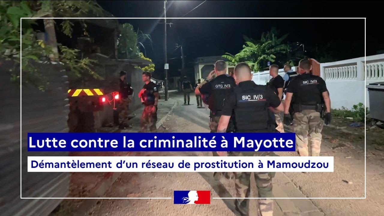 Lutte contre la criminalité à Mayotte : démantèlement d'un réseau de prostitution à Mamoudzou