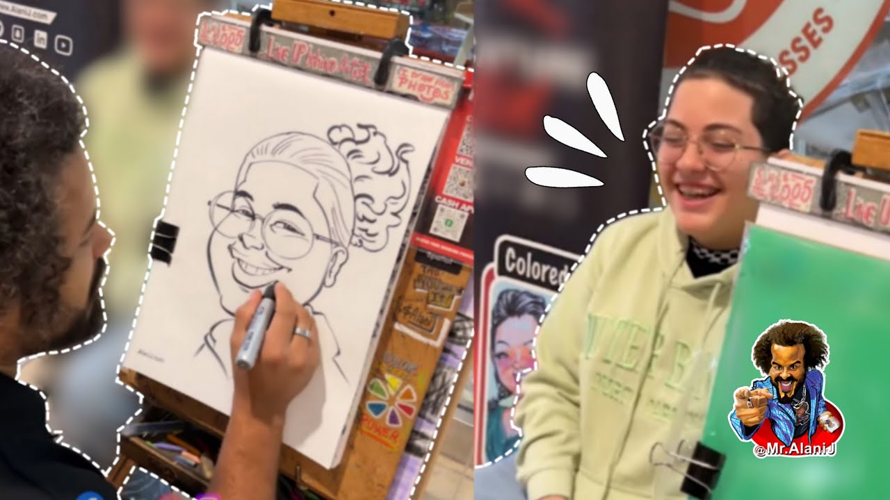 It was their first speed caricature!