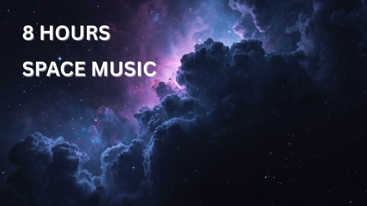 8 Hour Deep Space Ambient Sleep Music • Dark Cosmic Nebula