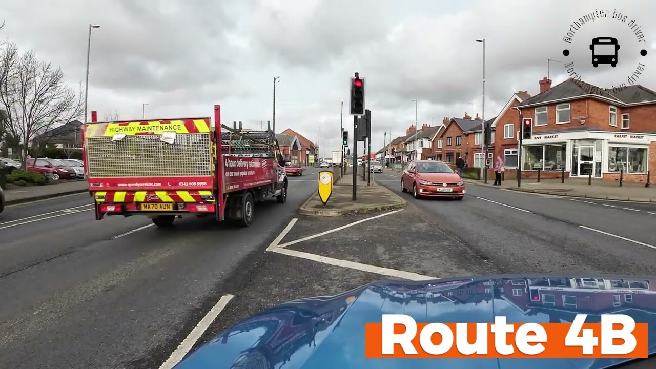 Bus Route 4B Scholars Green Kingsthorpe Northampton, stagecoach midlands