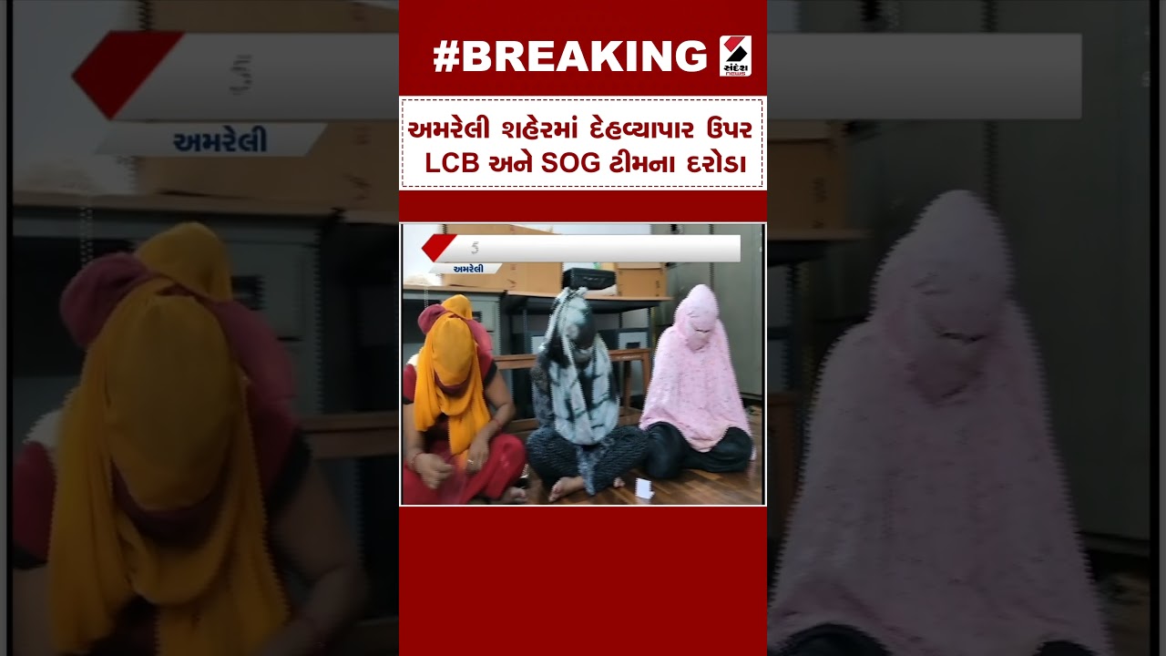Amreli News | અમરેલી શહેરમાં દેહવ્યાપાર ઉપર LCB અને SOG ટીમના દરોડા | Gujarat