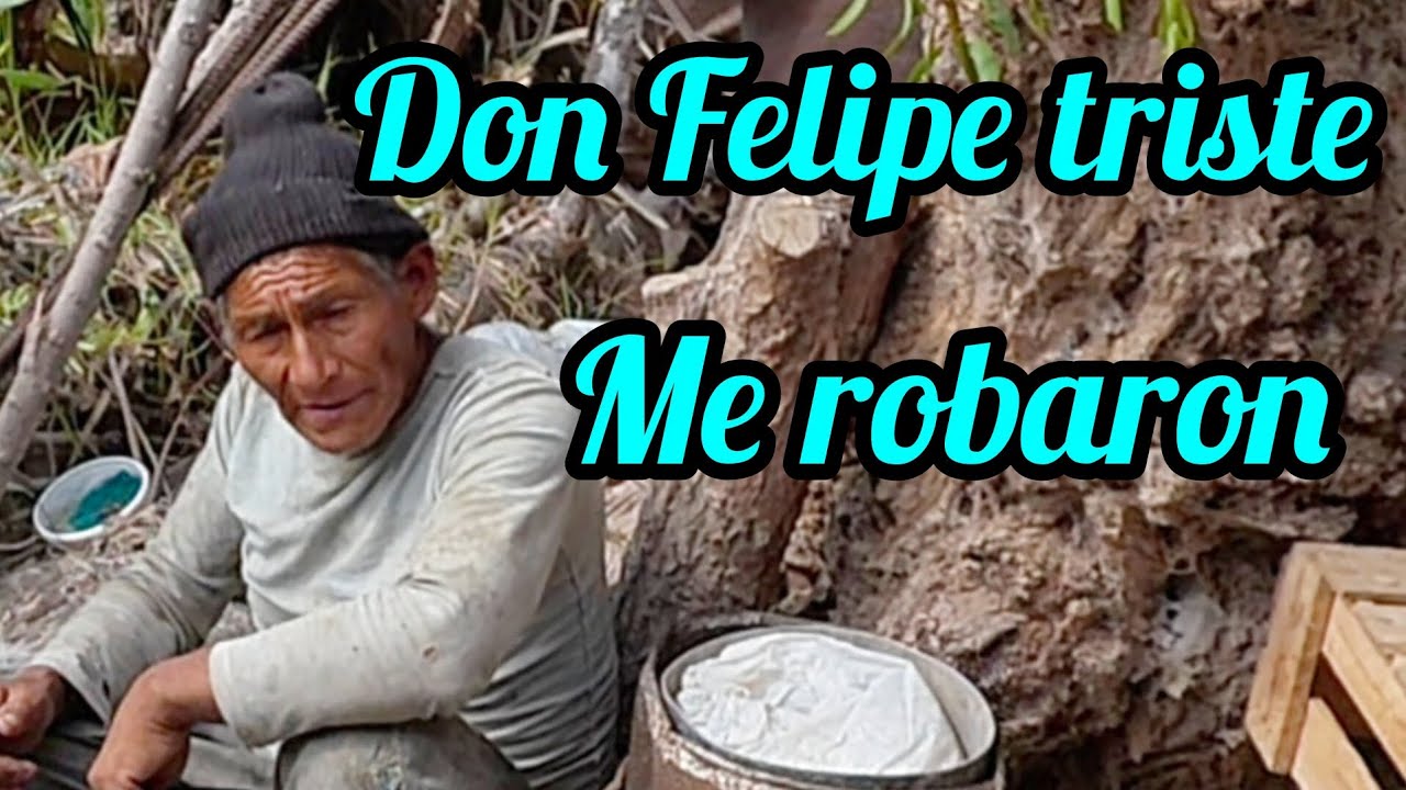 DON FELIPE MUY TRISTE ( ME COMENTÓ QUE LE ROBARON )
