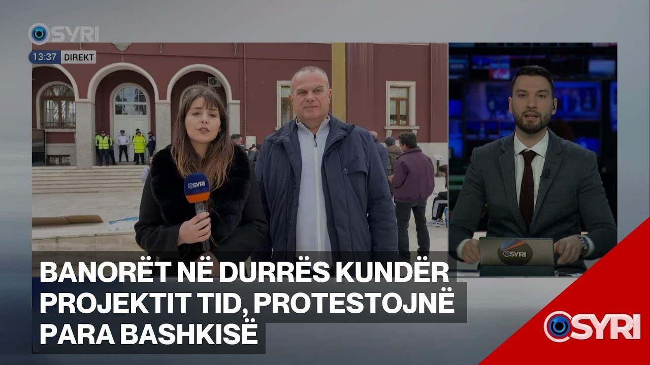 Banorët në Durrës kundër projektit TID, protestojnë para Bashkisë