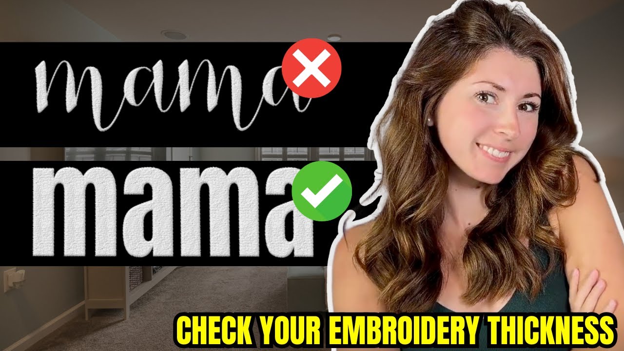 How to check your embroidery line thickness