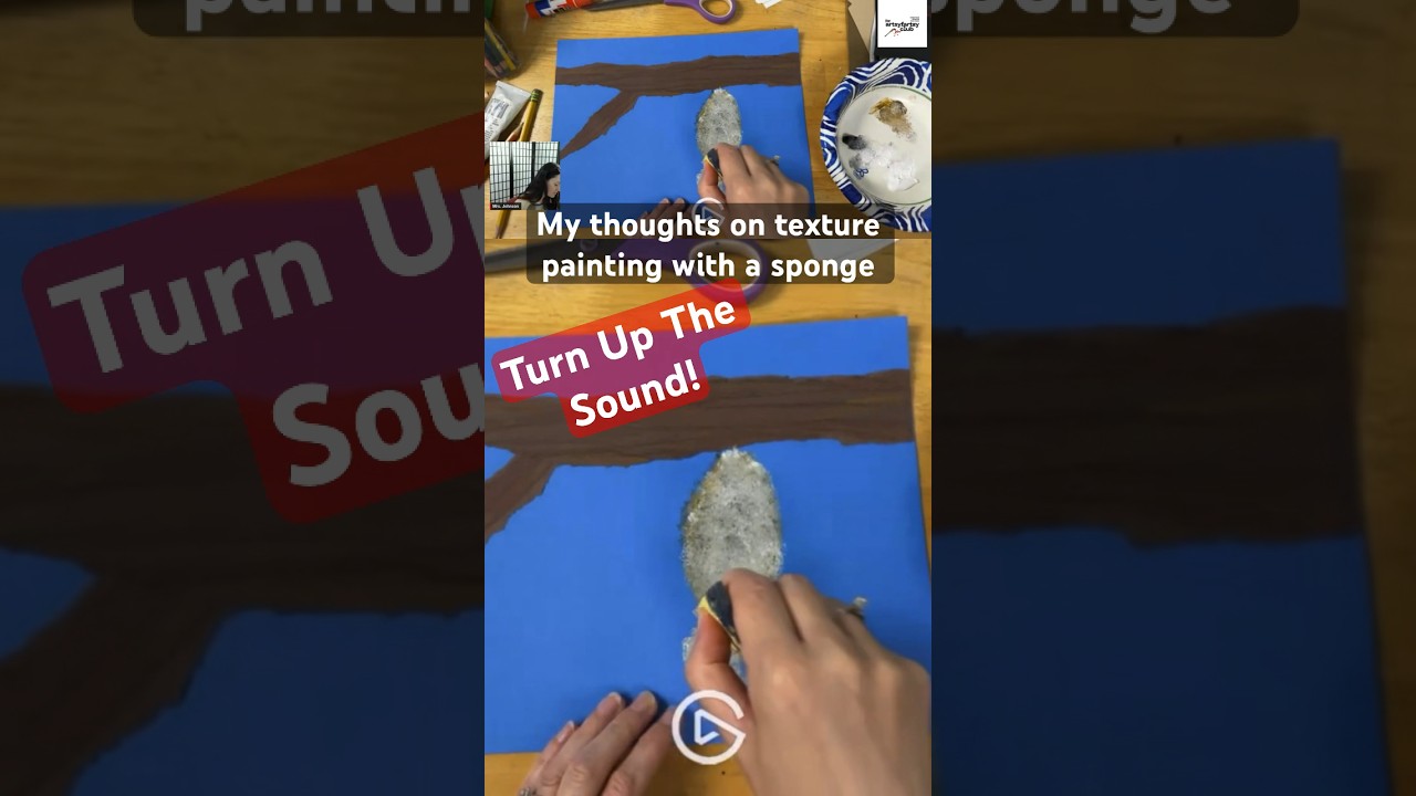 Why I Chose a Sponge for Soft Texture in Art! 🖌️✨