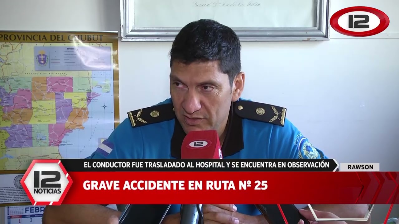 RAWSON | GRAVE ACCIDENTE EN RUTA N° 25