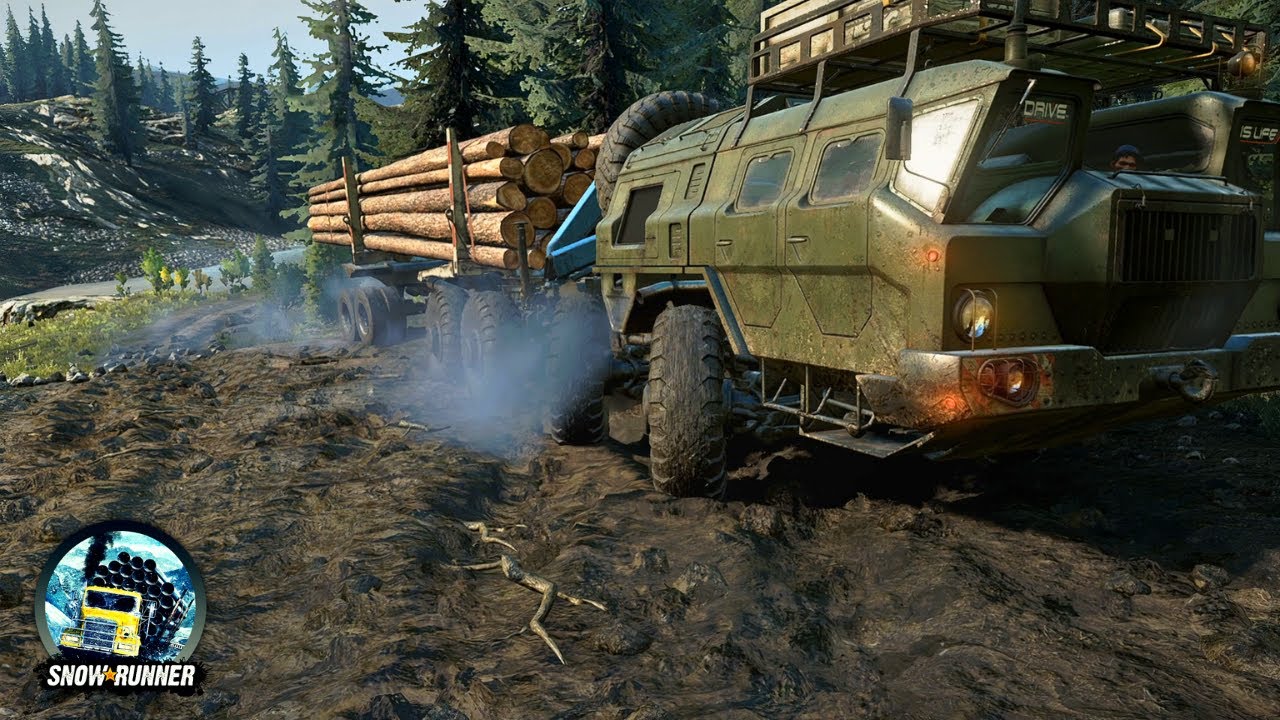 Long Logs Haul Through the Wild! | Black Badger Lake → Grainwoods | SnowRunner | SNOWRUNNER Gameplay
