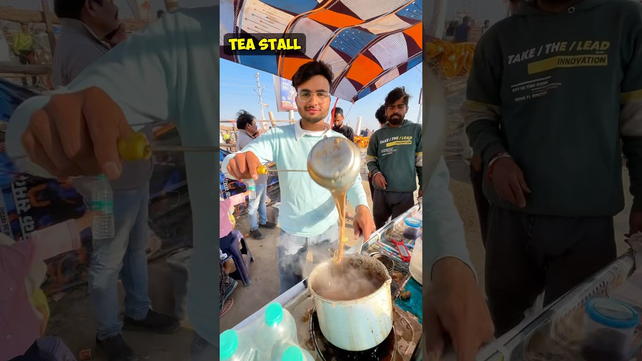 Selling Tea At Kumbh Mela