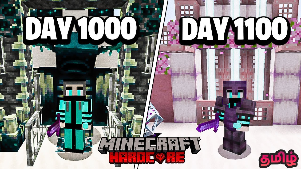 I Survived 1100 Days in HARDCORE Minecraft💔
