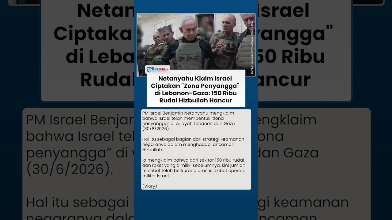 Zona Penyangga Israel di Lebanon dan Gaza Diklaim Netanyahu Berhasil Tekan Kekuatan Hizbullah