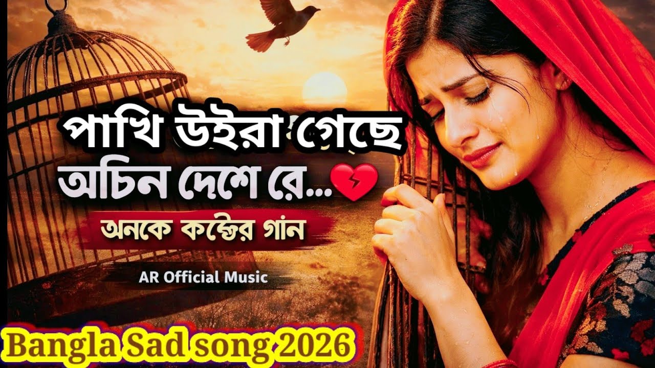 পাখি উইরা গেছে অচিন দেশে রে|অনেক কষ্টের গান 2026 | Bangla Sad Song|AR Official Music#sad #song #love