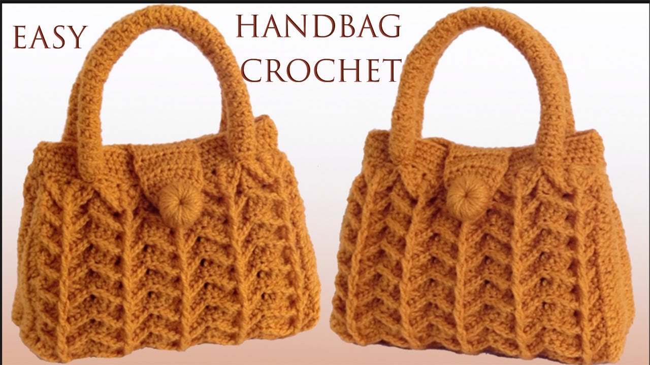 Bolso Fácil a Crochet Punto 3D Fantasía en relieve tejido con ganchillo