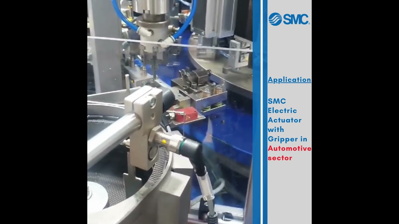 SMC Electric Actuator with Gripper Combination  #smc #energyefficiency #automobile #digitalization