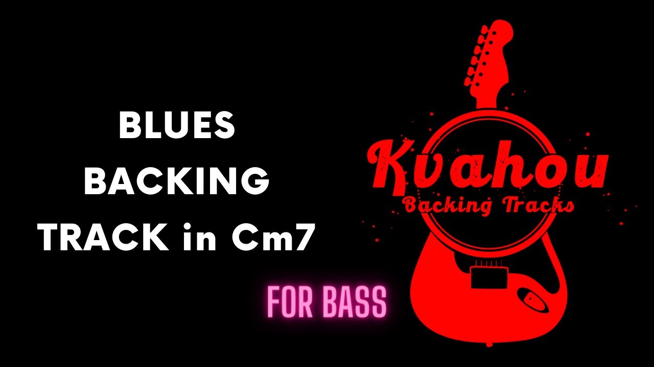 Blues BASS Backing Track in Cm7