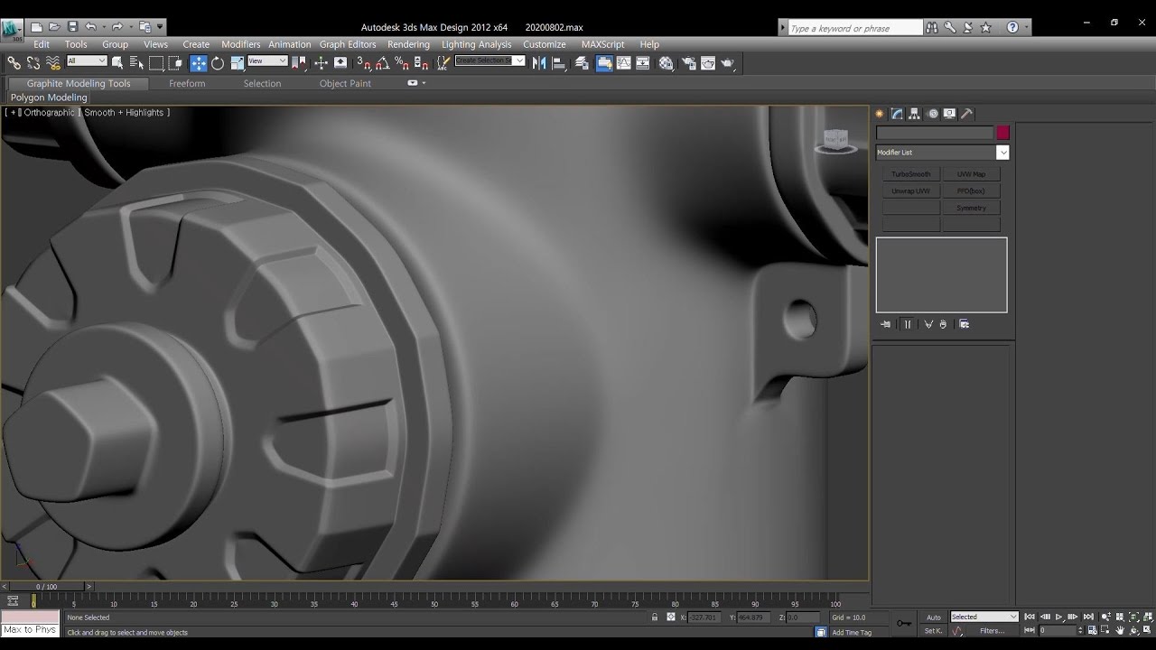 #006 3ds Max 2012 : Fire Hydrant Modeling 6/6(Time-lapse)