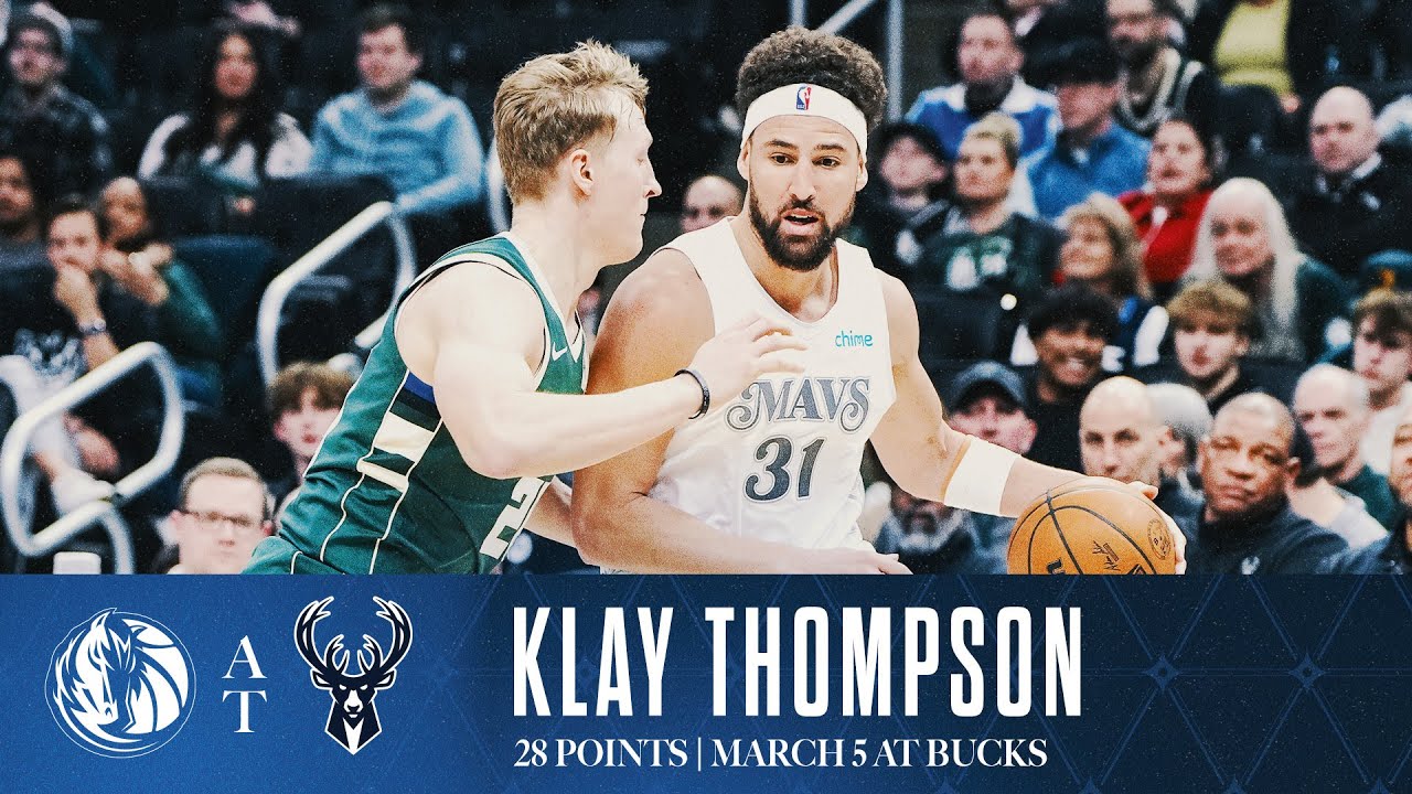 Klay Thompson (28 Points) Highlights vs. Milwaukee Bucks | March 5, 2025
