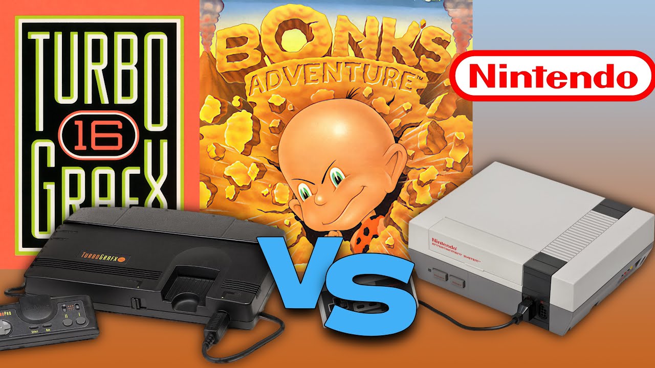 Bonk's Adventure: NES vs TurboGrafx16/PC Engine &mdash; Console Combat!