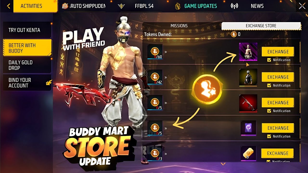Next Buddy Mart Store Update💥Golden Shade Bundle Return🤯🥳| Free Fire New Event l Ff New Even