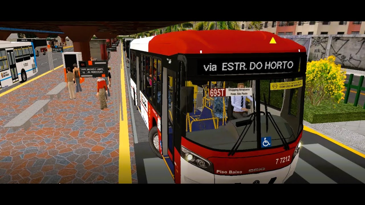 Proton Bus | Mapa Fictício | Área 7 Caio BRT Articulado