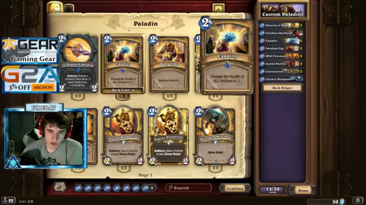 Deckdoctor: Scarlet Purifier Paladin